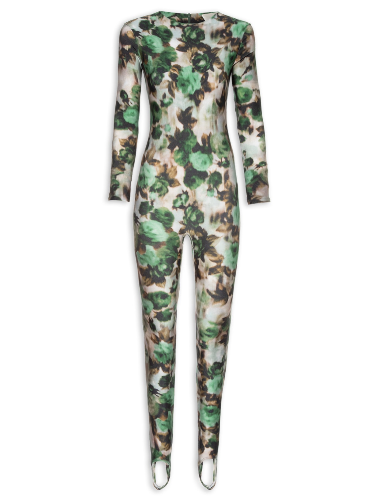 Macacão Feminino Lycra Roses - Verde