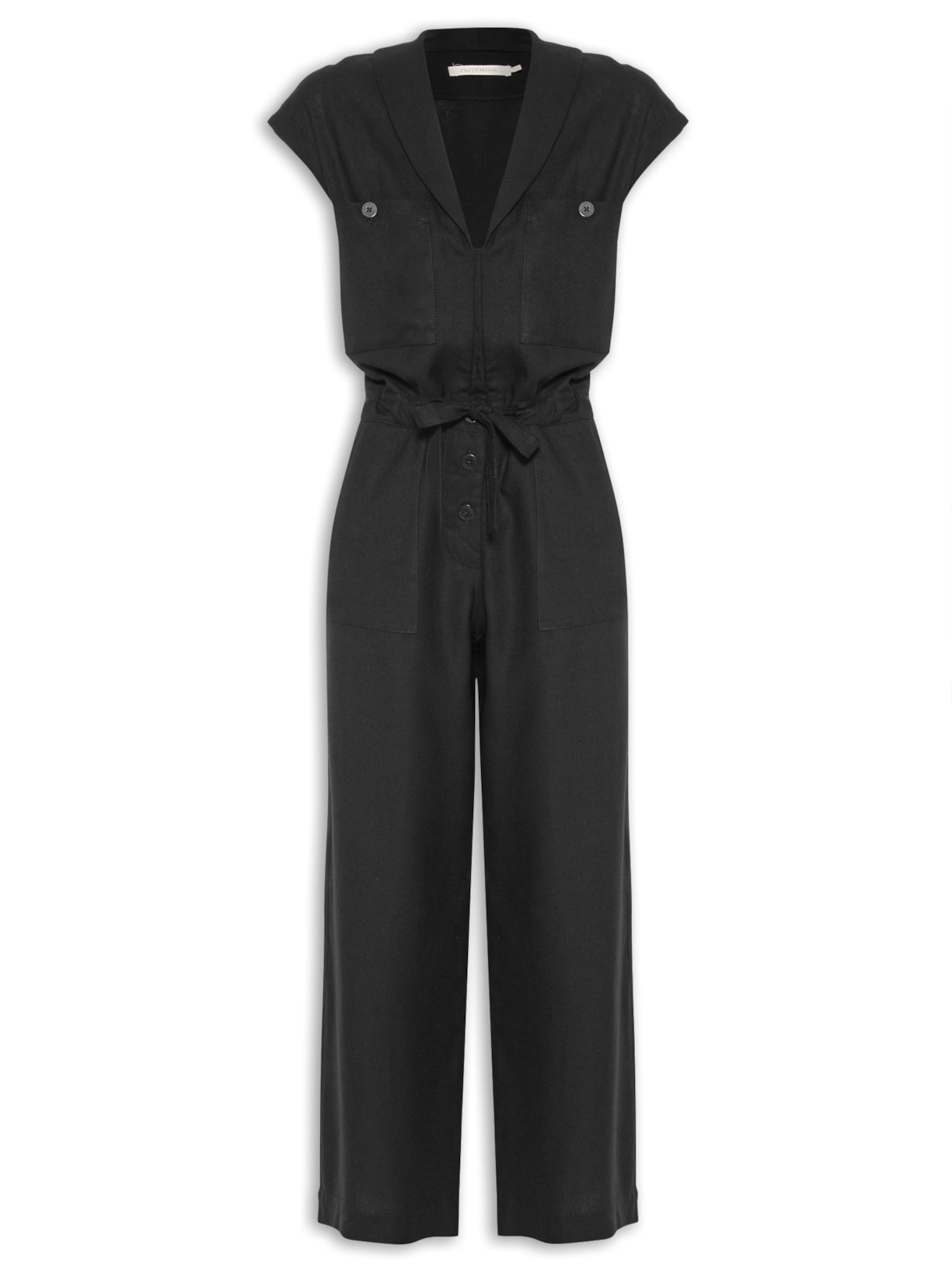 Macacão Feminino Maiorca Preto Triya + Nv