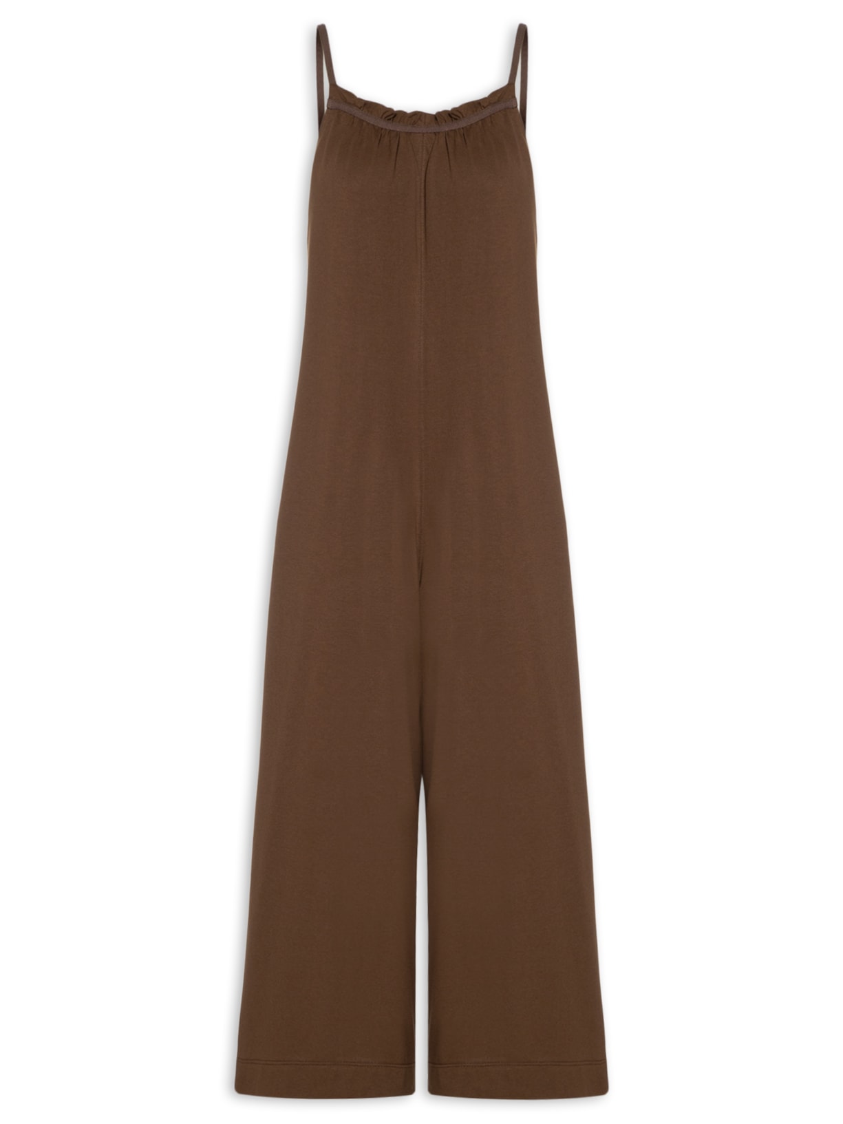 Macacão Feminino Malha Brisa - Marrom