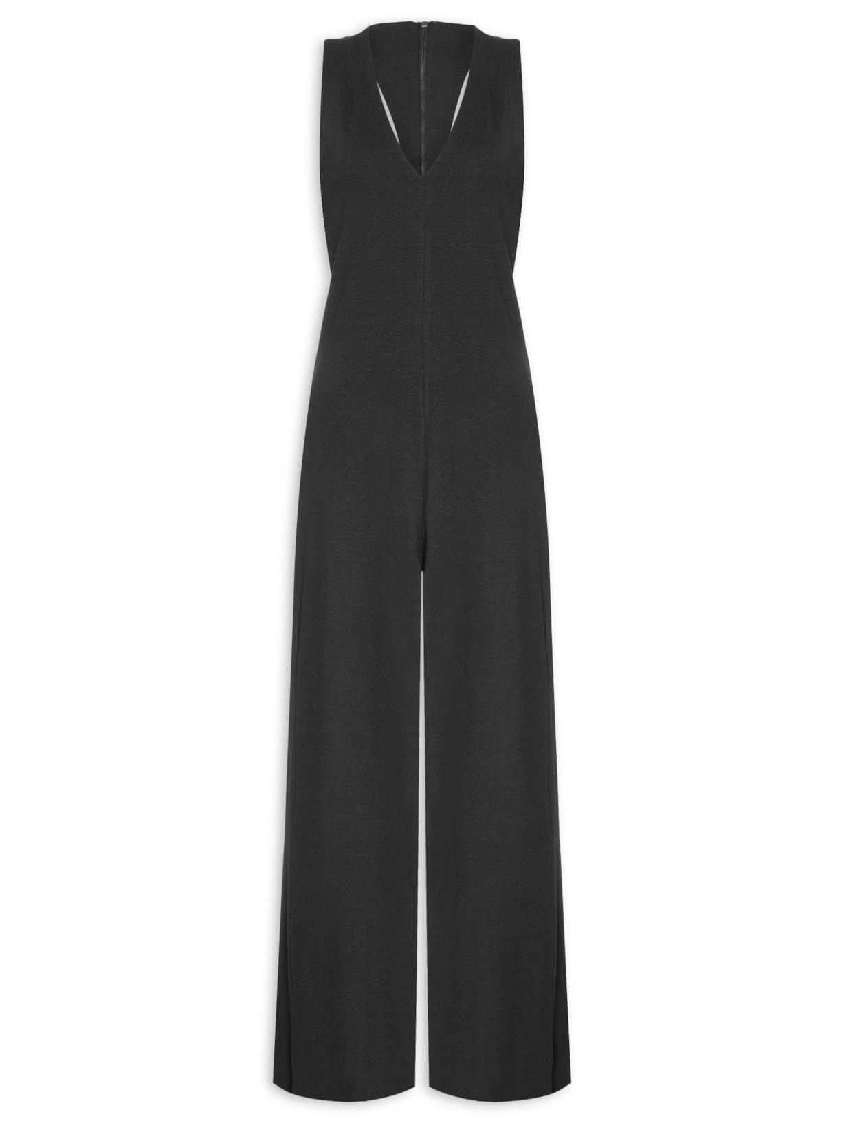 Macacão Feminino Malha Rústica - Preto