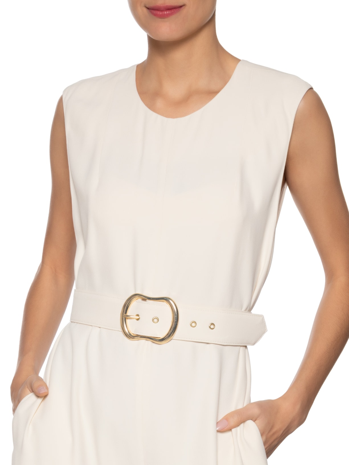 Macacão Feminino Margot Branco Carol Bassi