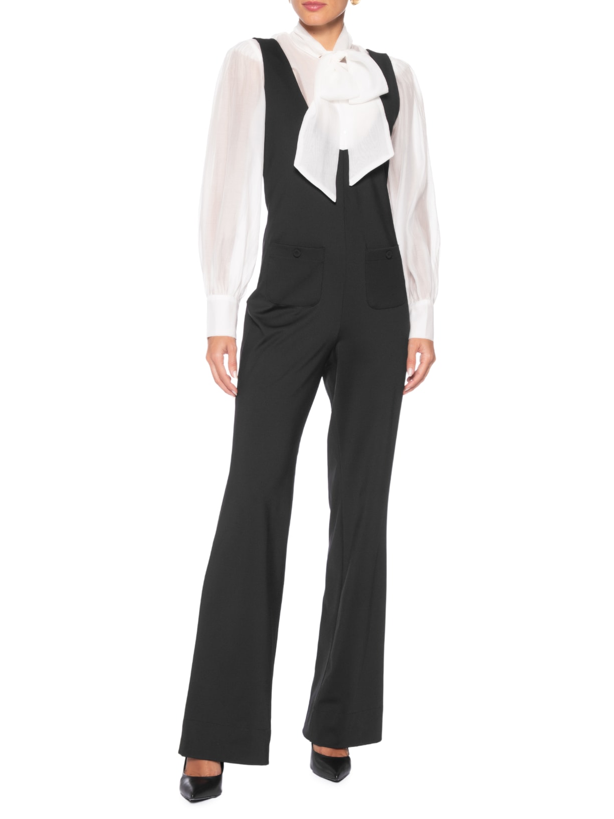 Macacão Feminino Matilde Preto Carol Bassi