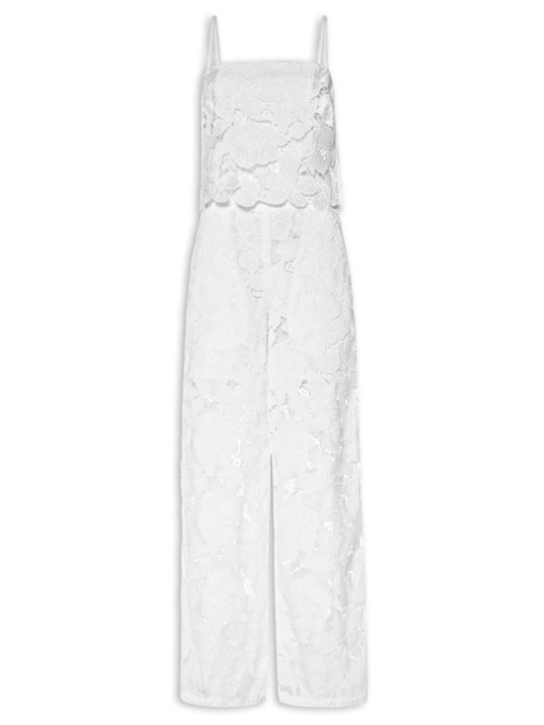 Macacão Feminino Mel - Branco