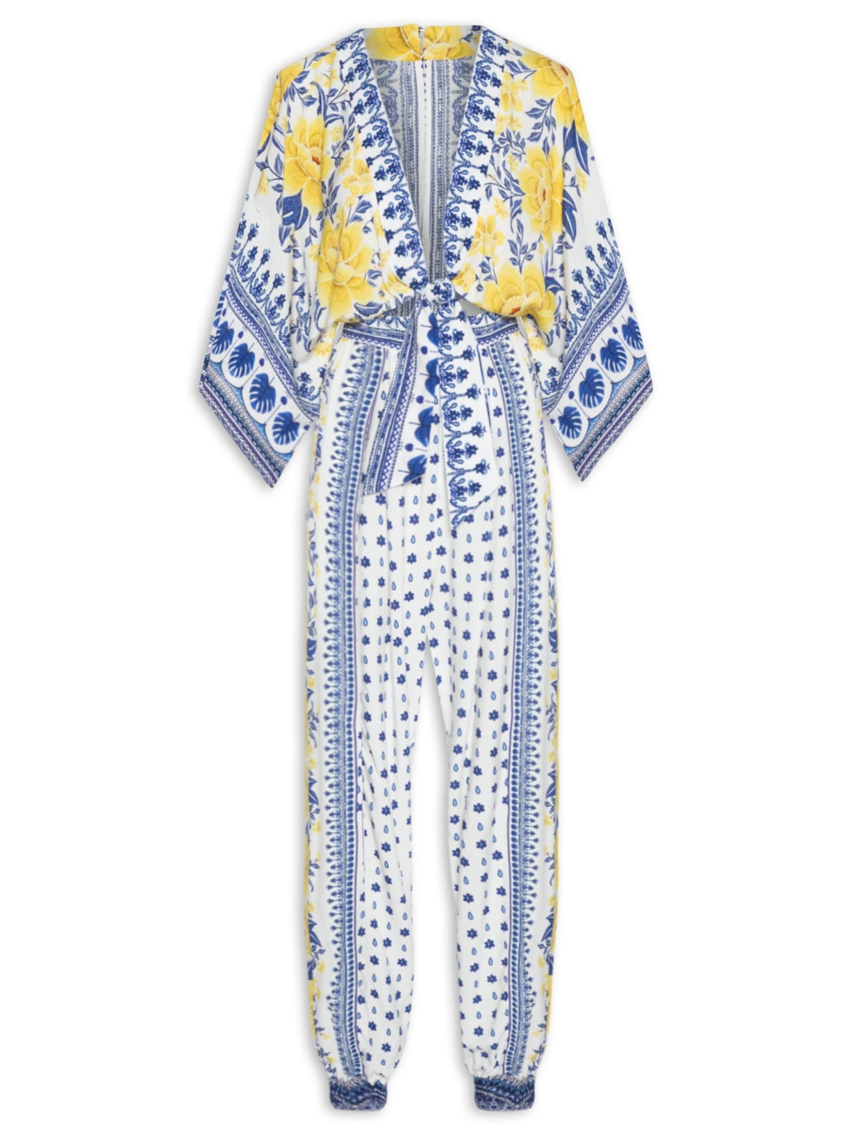 Macacão Feminino Mg Kimono Azulina - Azul