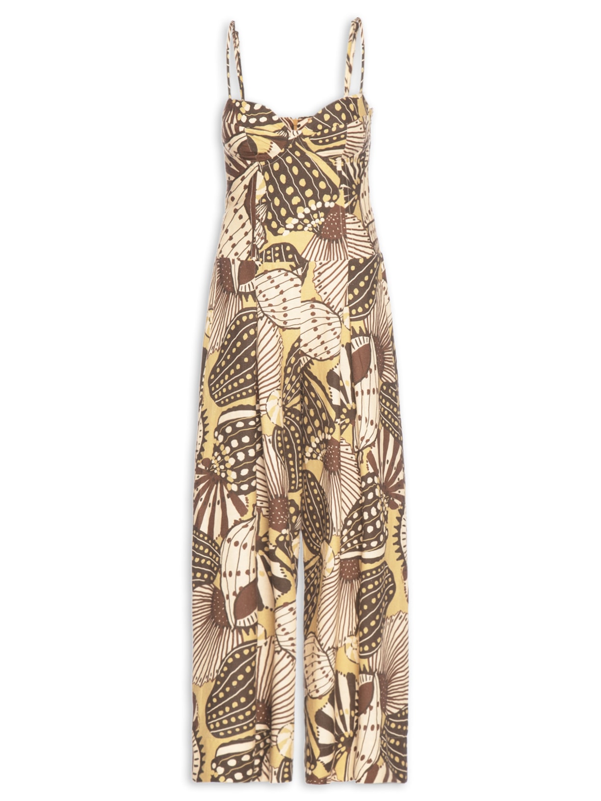 Macacão Feminino Mistura De Caju Marrom  Farm