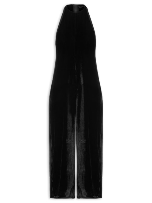 Macacão Feminino Nadador Velvet - Preto