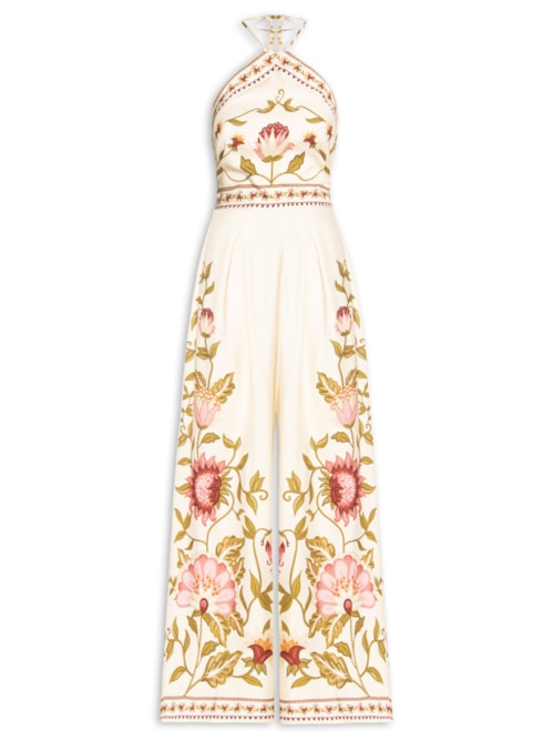 Macacão Feminino Natureza Romântica - Off White