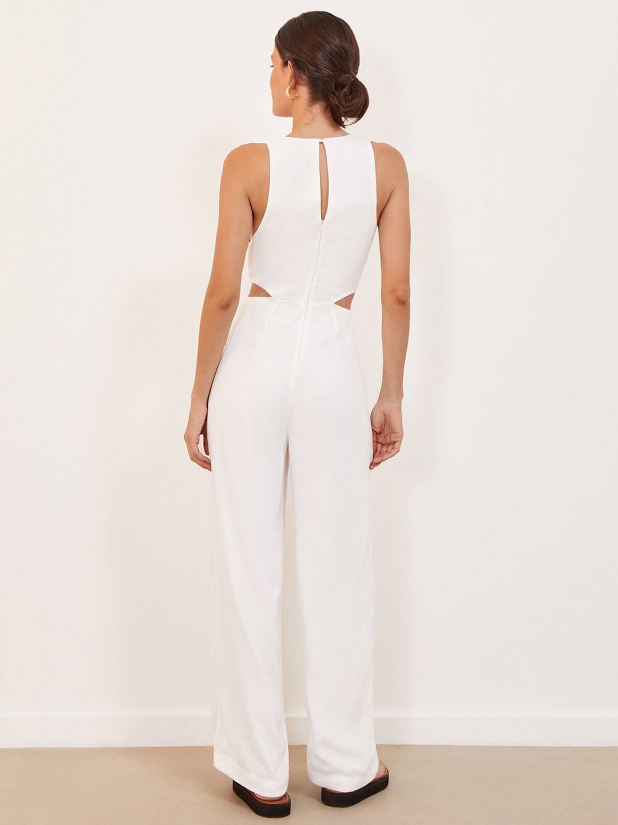 Macacão Feminino Nayara Detalhe Branco Vix