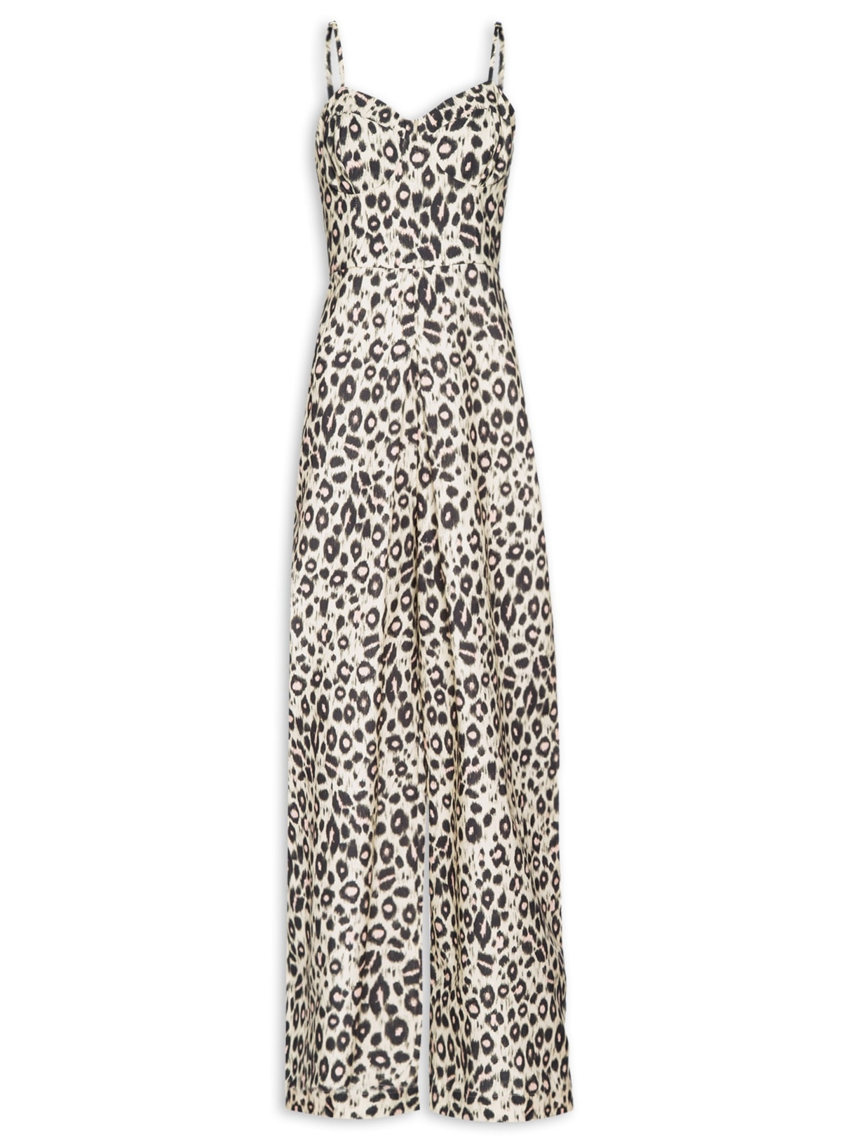 Macacão Feminino Onça Ikat White Cap - Animal Print