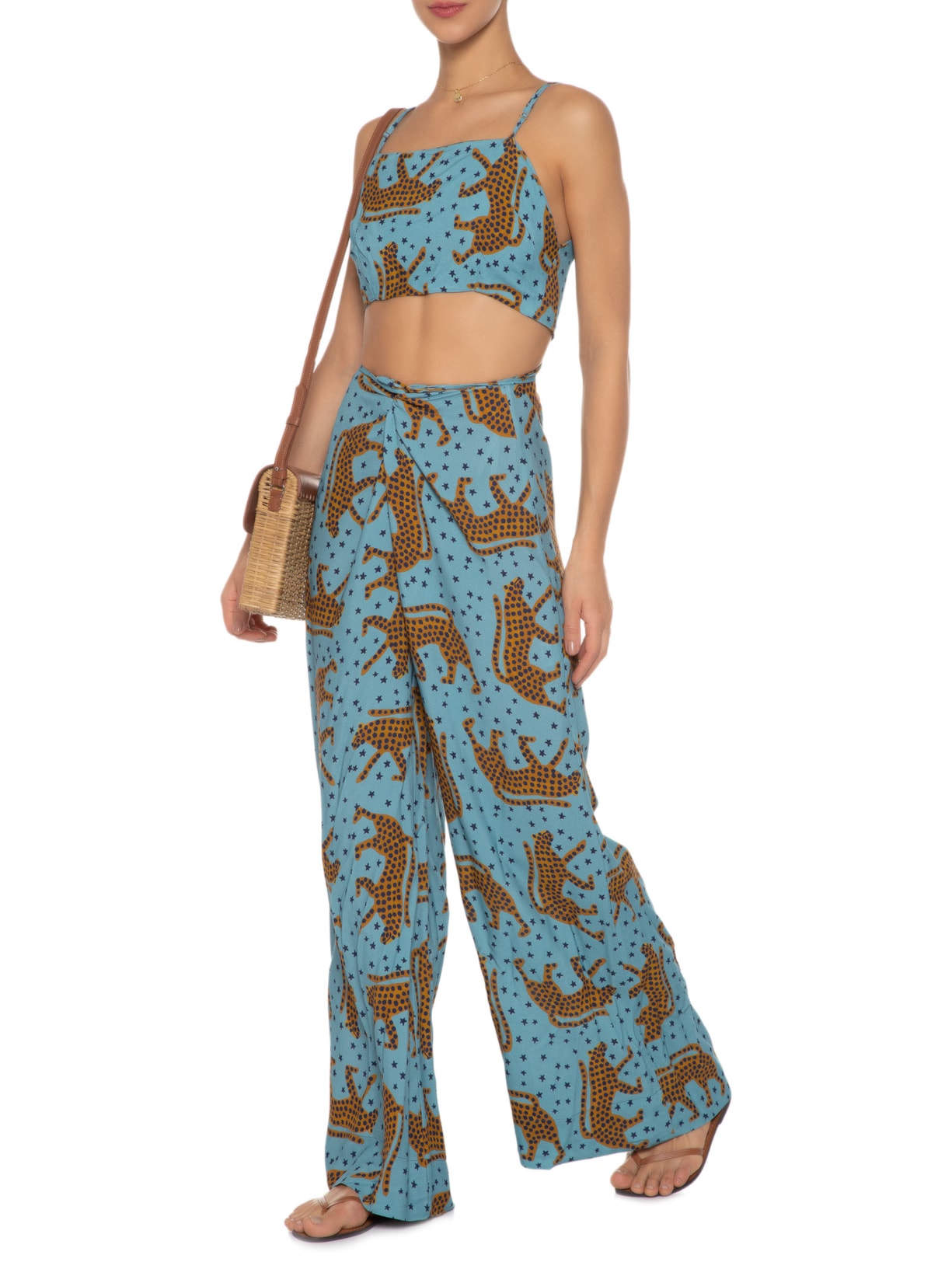 Macacão Feminino Oncita Azul Farm