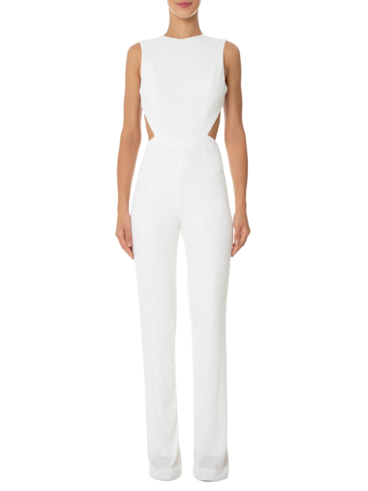 Macacão Feminino Paetê Penelope Branco Fabulous Agilitá