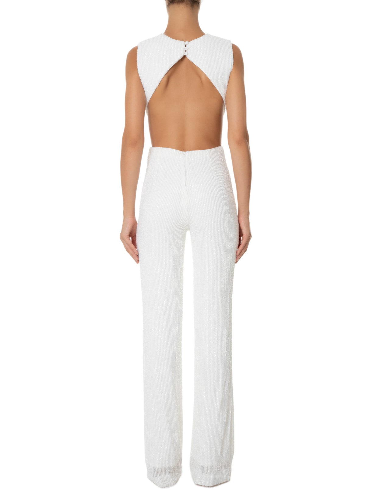 Macacão Feminino Paetê Penelope Branco Fabulous Agilitá