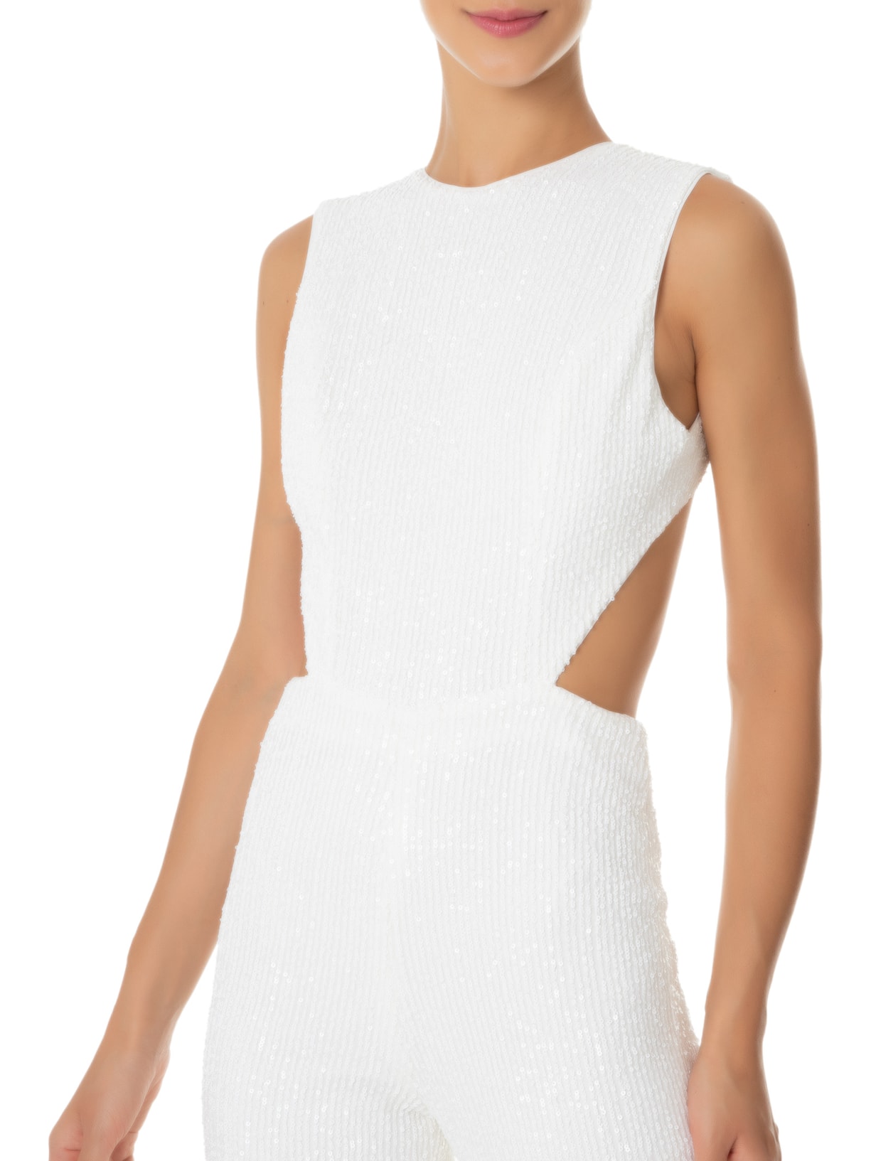 Macacão Feminino Paetê Penelope Branco Fabulous Agilitá