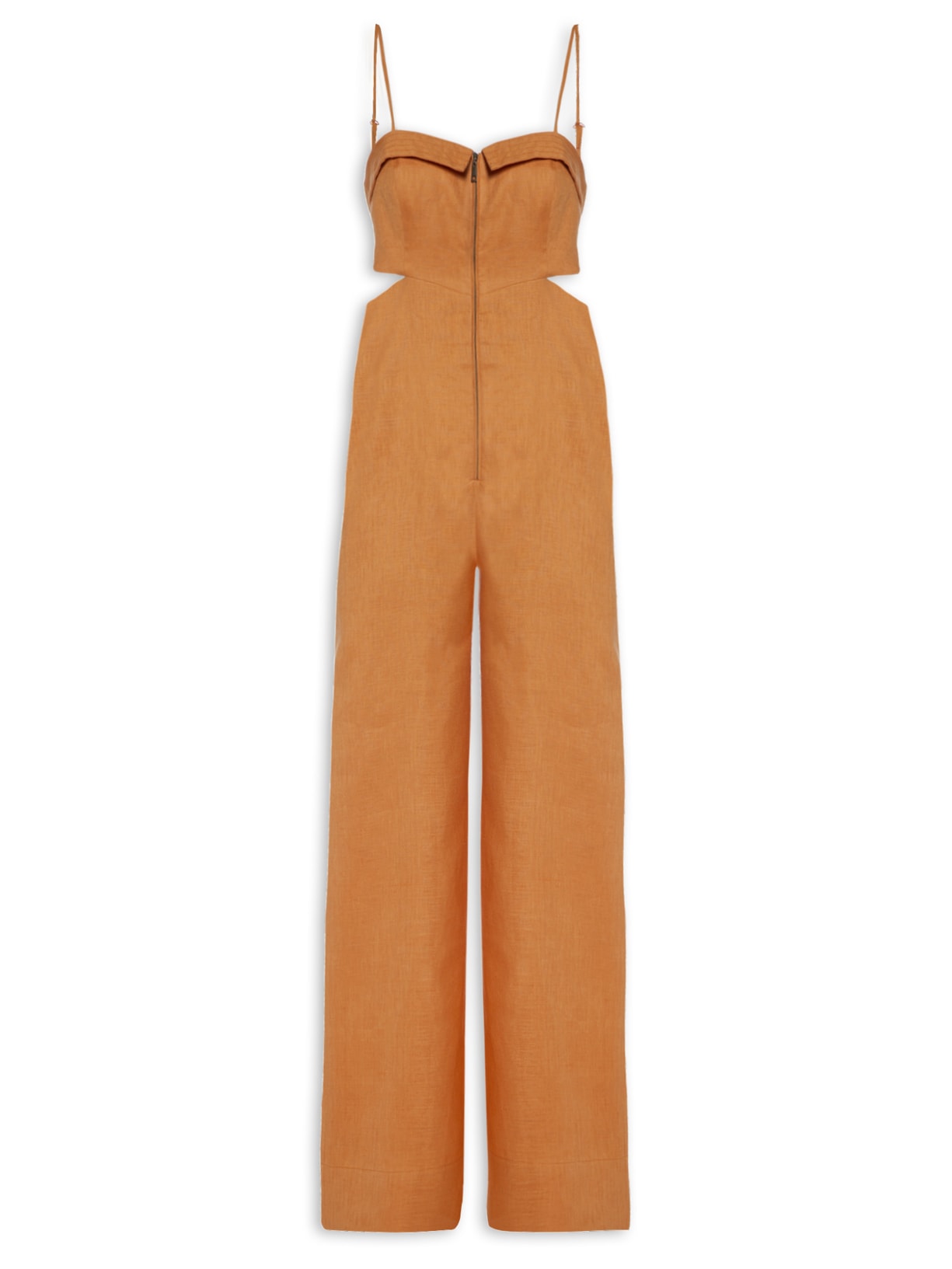 Macacão Feminino Pala Pespontada - Laranja