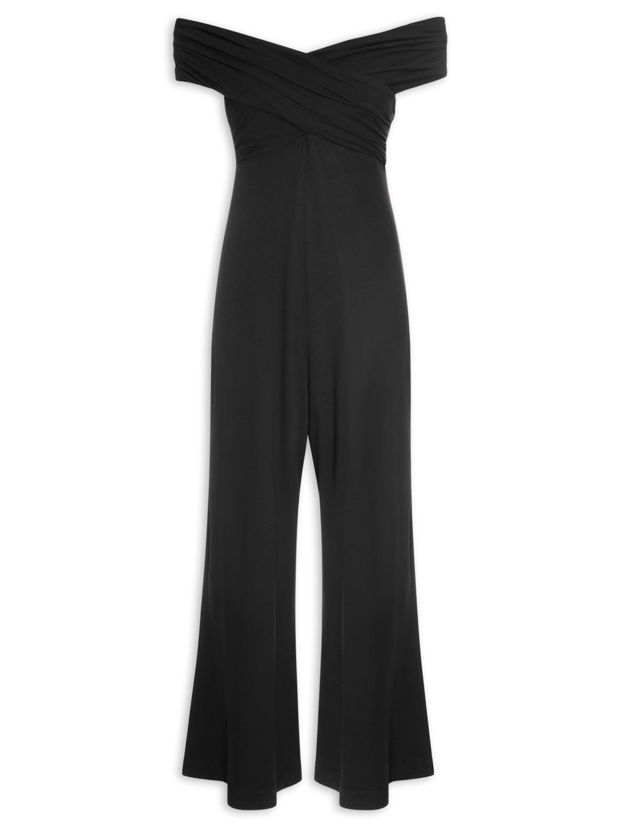 Macacão Feminino Pala Transpasse - Preto