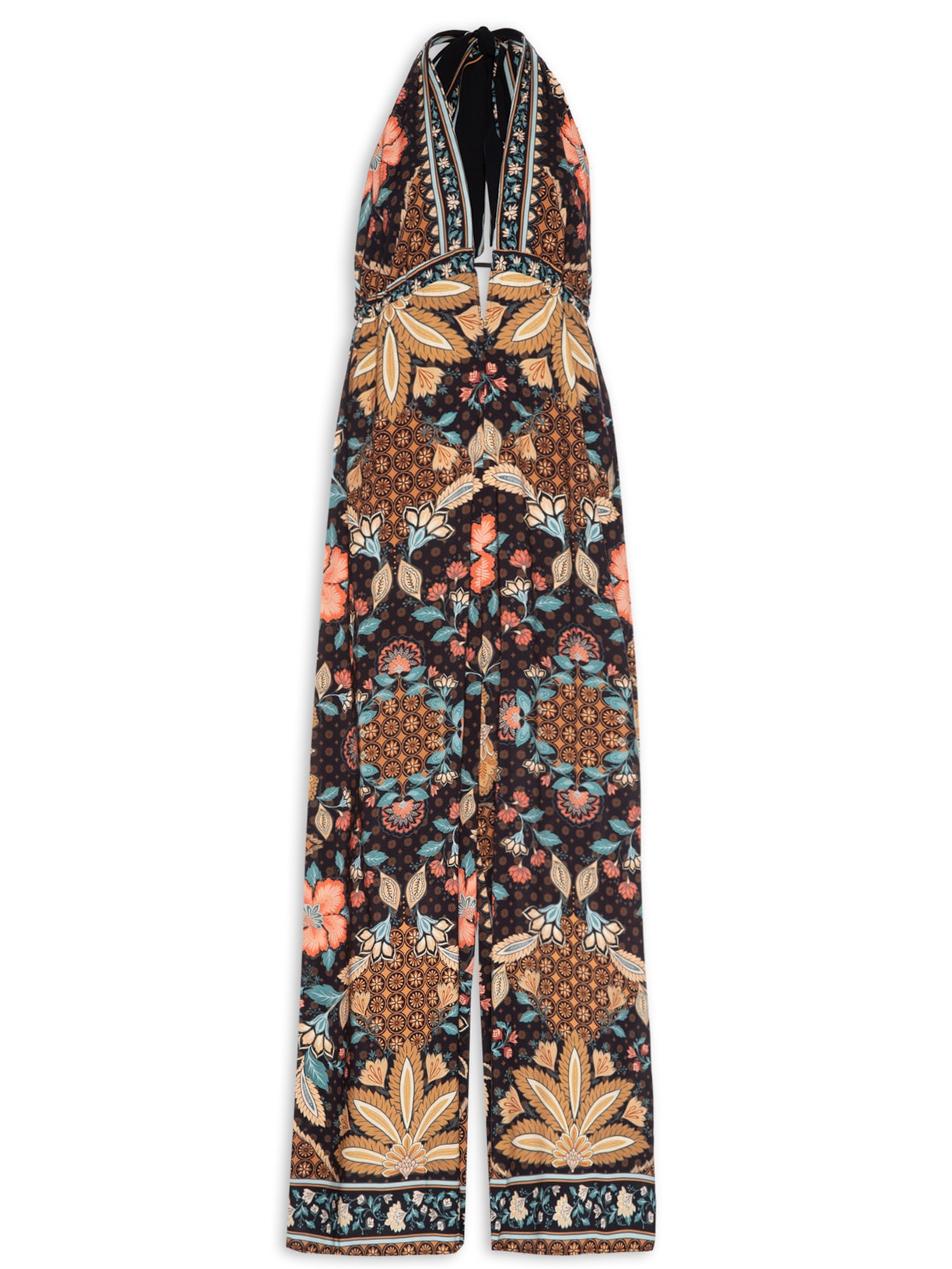 Macacão Feminino Pantalona Amaral - Preto