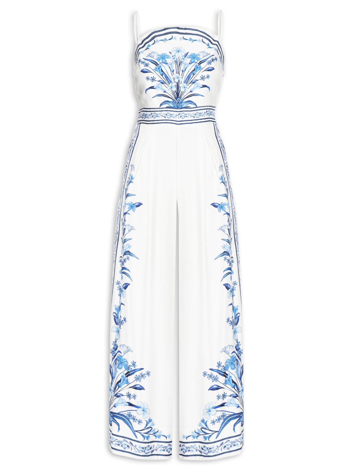 Macacão Feminino Pantalona Antonia - Off White