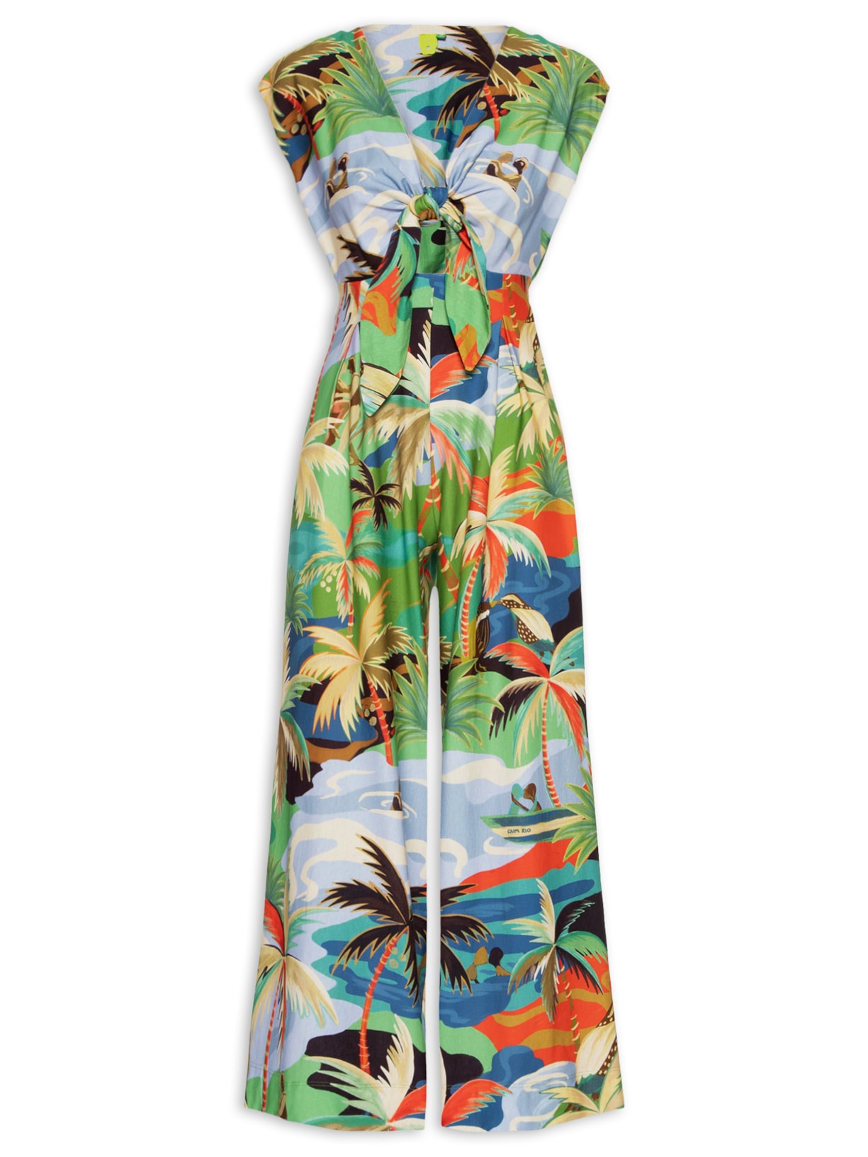 Macacão Feminino Pantalona Bem Querer - Verde