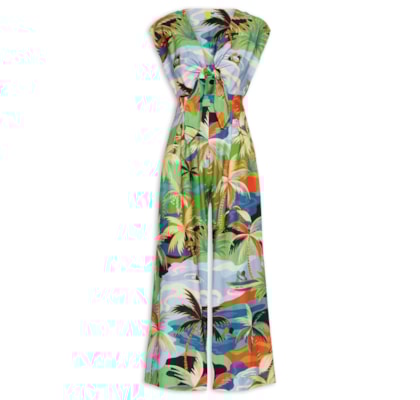 Macacão Feminino Pantalona Bem Querer - Verde