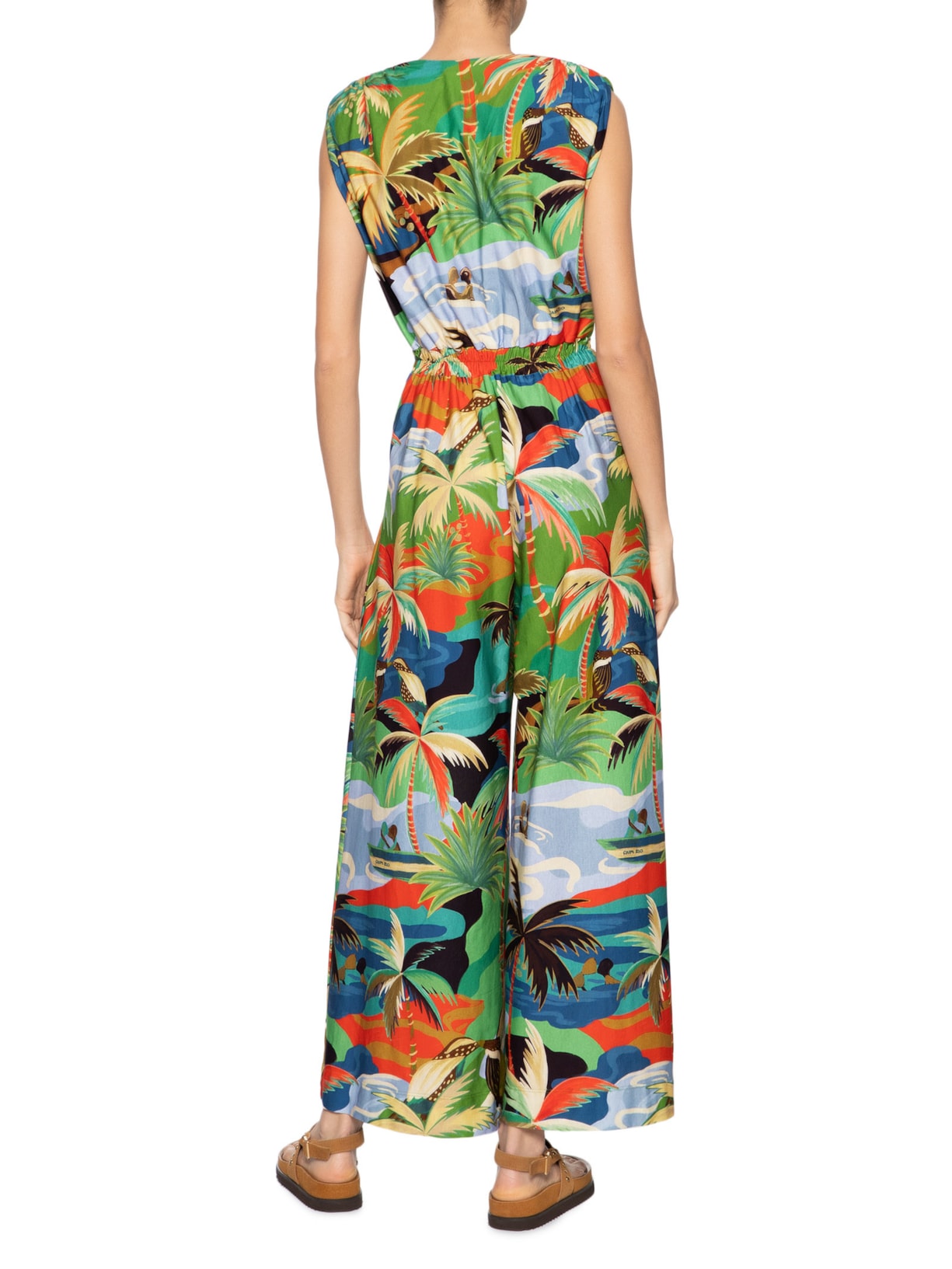 Macacão Feminino Pantalona Bem Querer Verde Farm