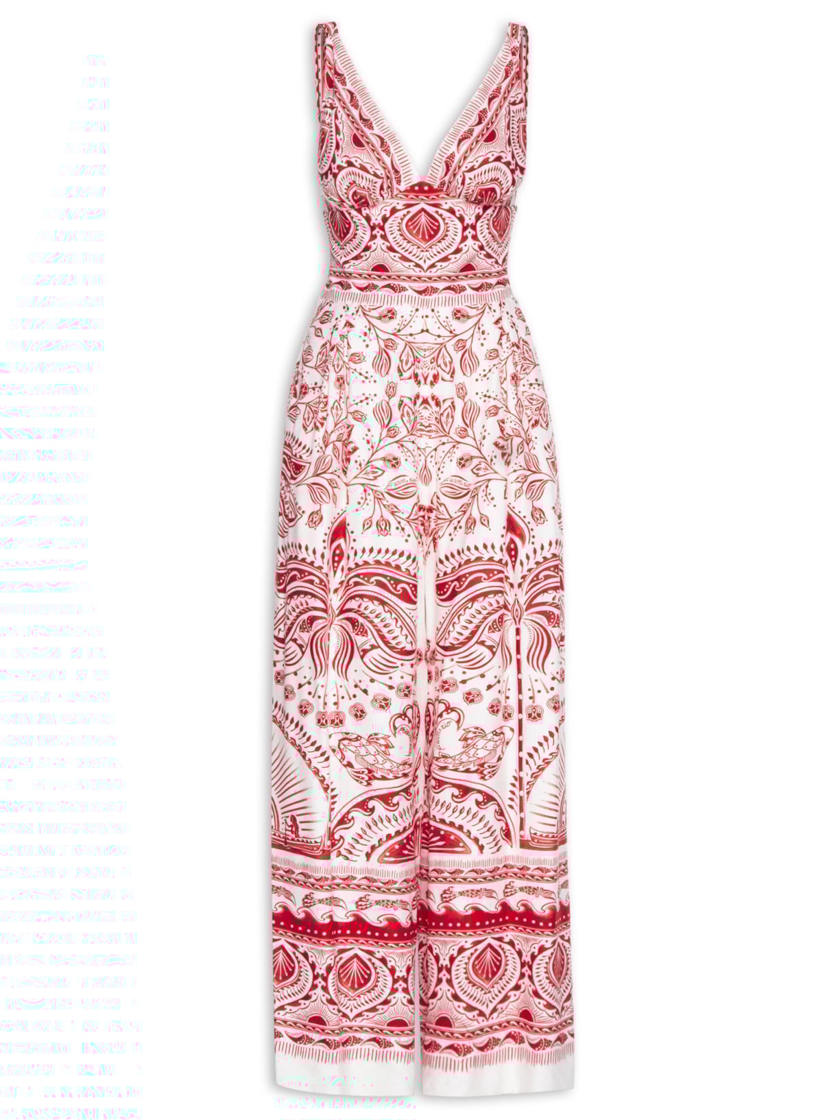 Macacão Feminino Pantalona De Rio - Vermelho