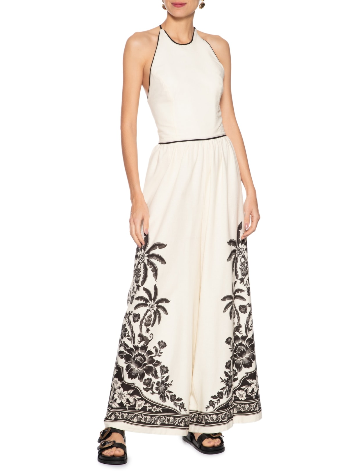 Macacão Feminino Pantalona Guanacaste Branco Farm