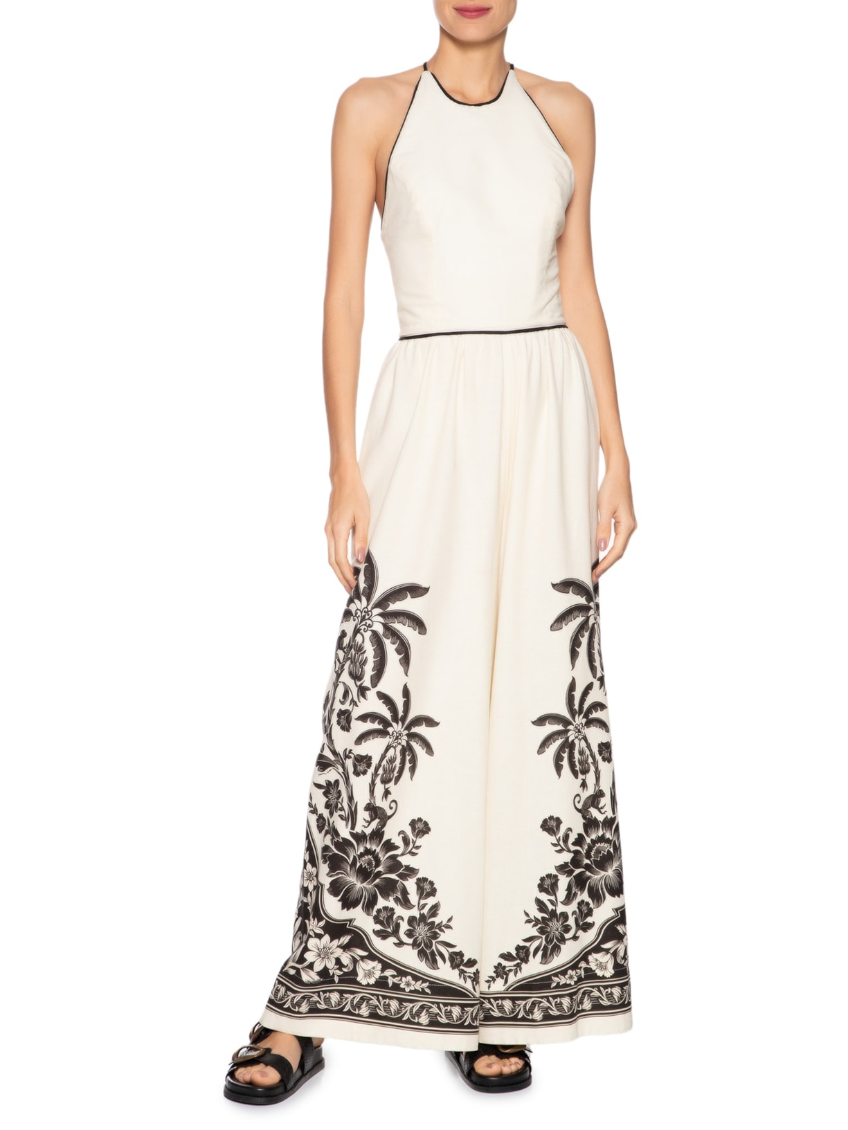 Macacão Feminino Pantalona Guanacaste Branco Farm