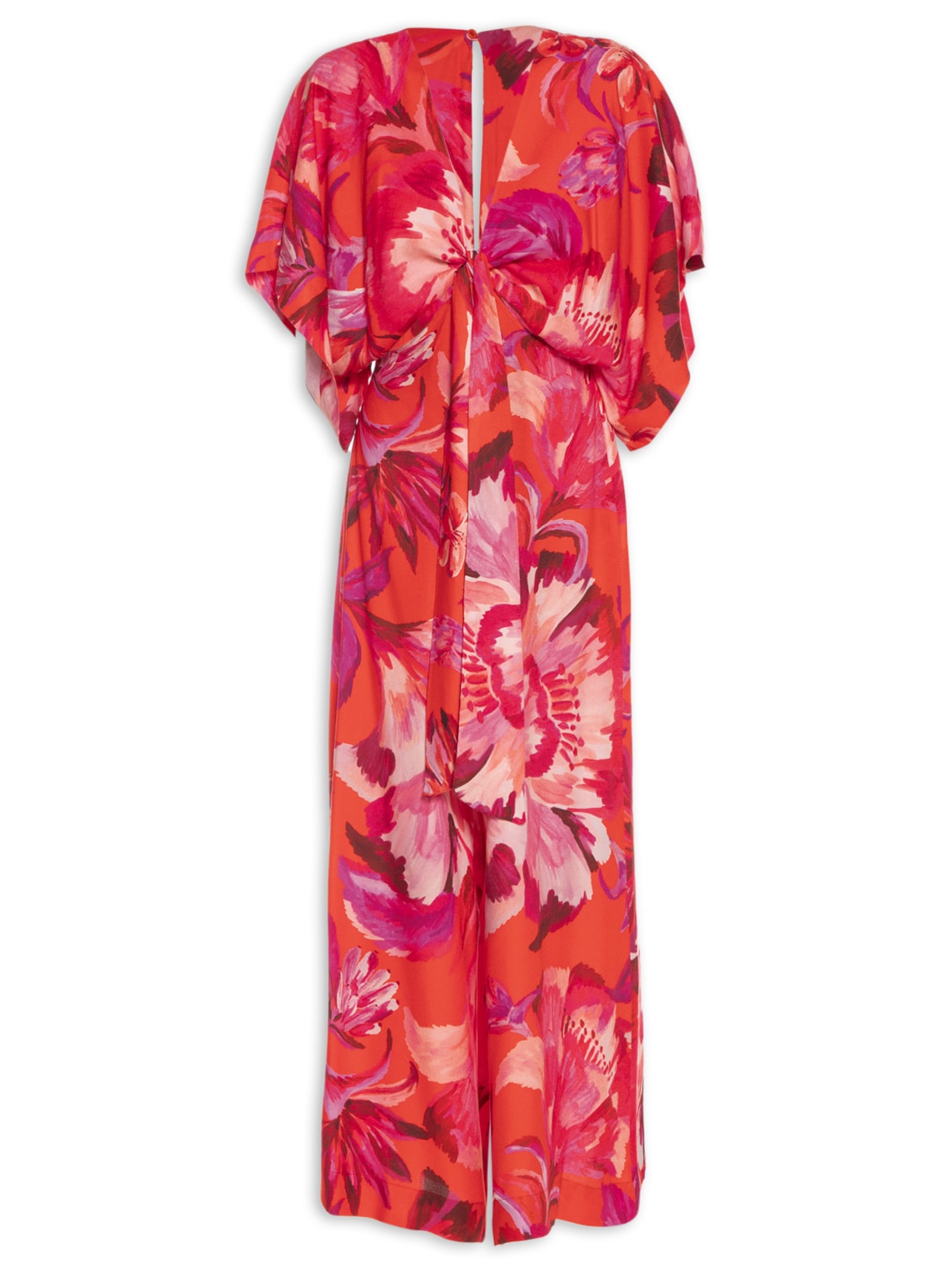 Macacão Feminino Pantalona Tropicarte - Laranja