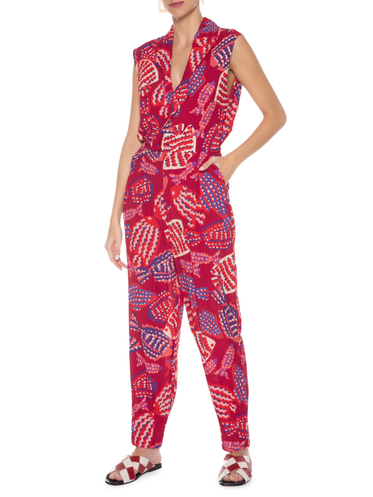 Macacão Feminino Peixin Vermelho Farm