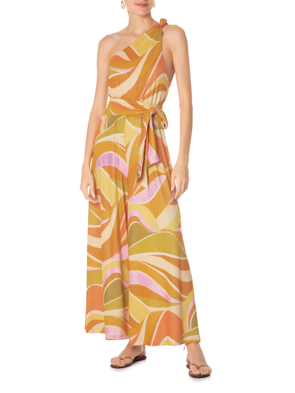 Macacão Feminino Qque Onda Amarelo Farm