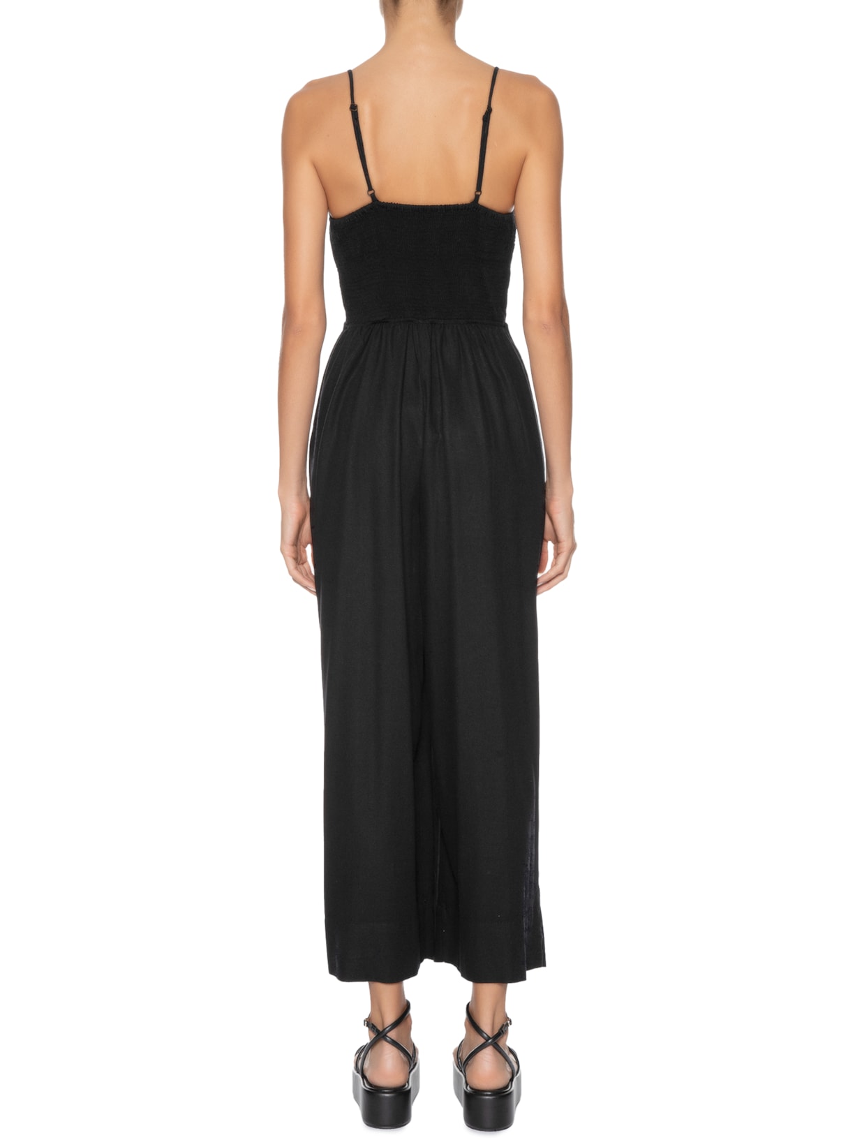 Macacão Feminino Reto Corselet Preto Farm