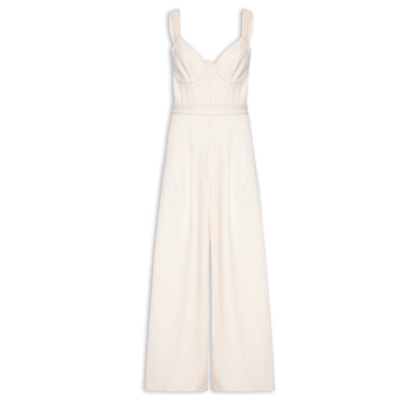 Macacão Feminino Sarja - Off White