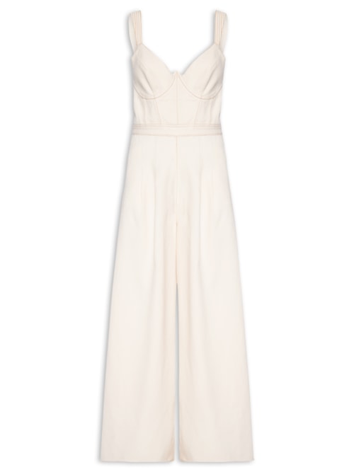 Macacão Feminino Sarja - Off White