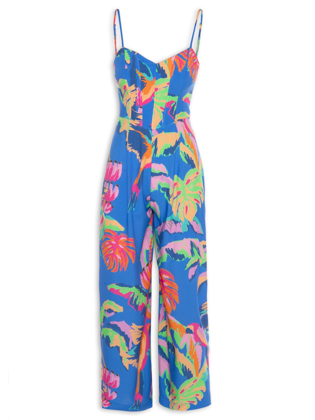 Macacão Feminino Selva Pintada Azul Farm