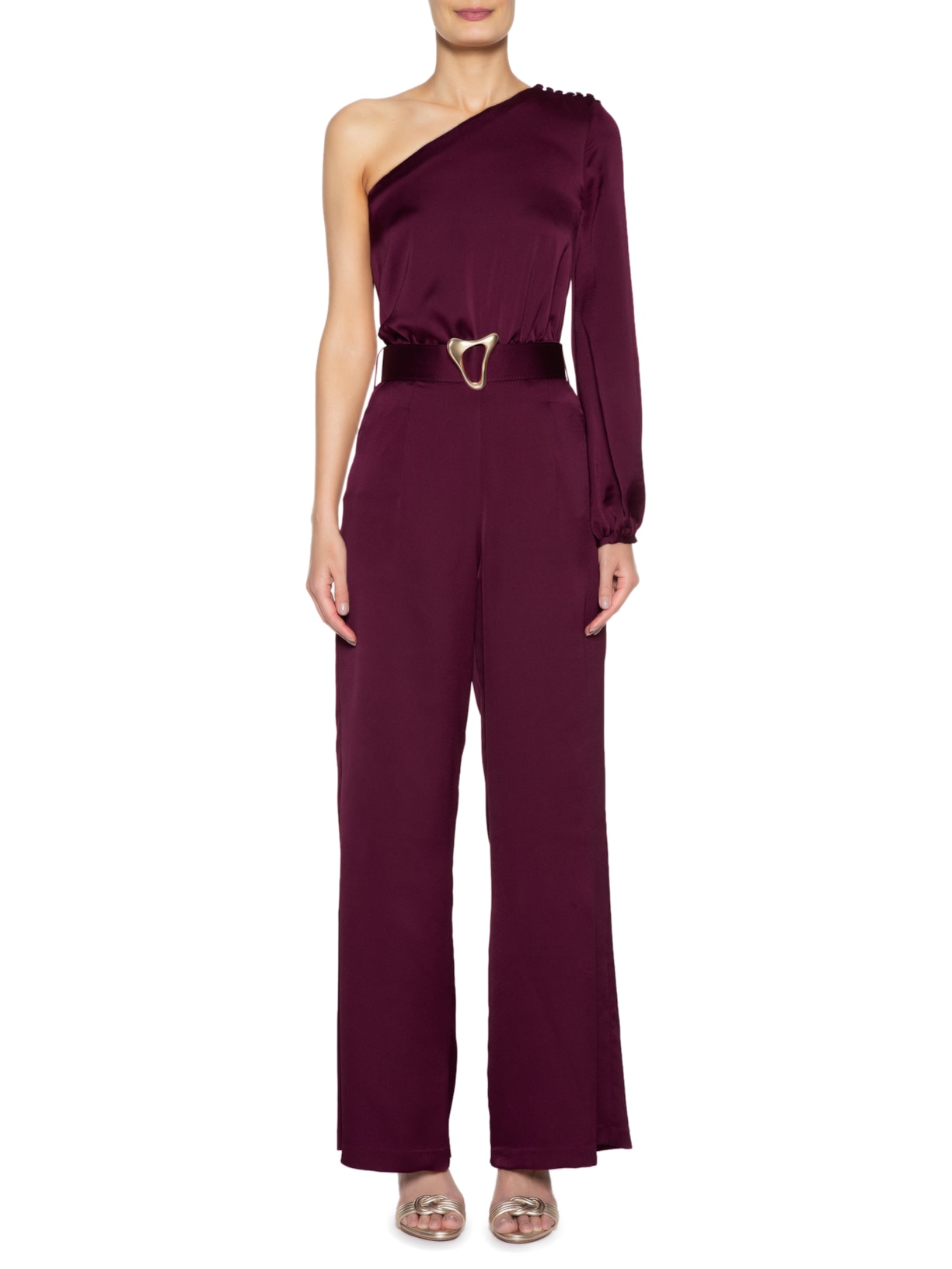 Macacão Feminino Selva Vinho Le Lis