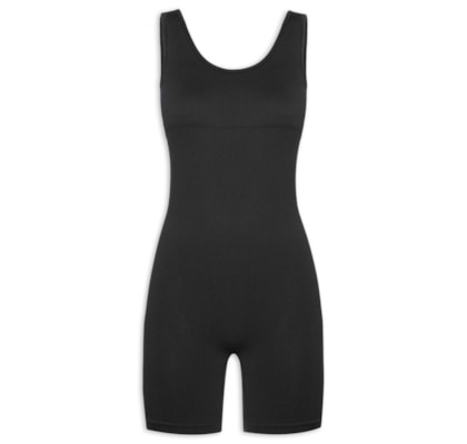 Macacão Feminino Sem Manga - Preto 