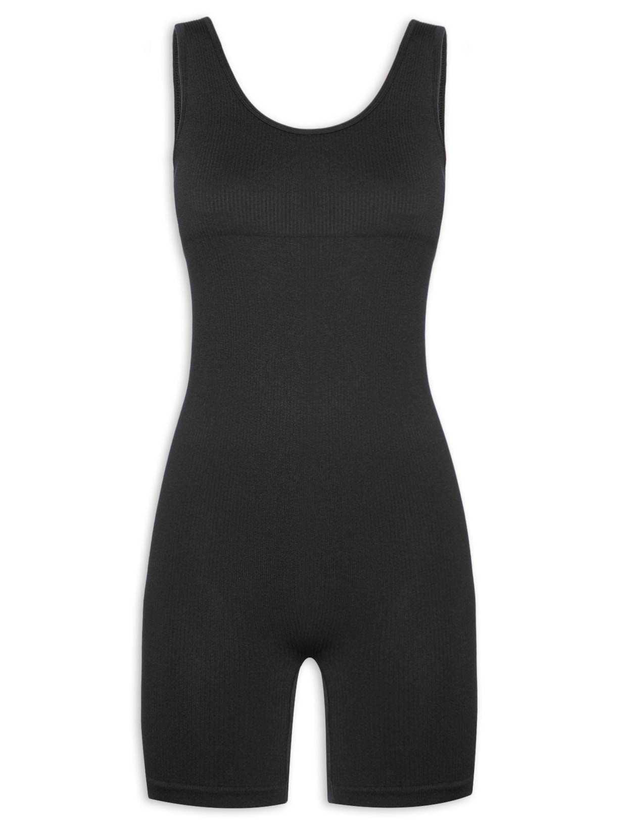 Macacão Feminino Sem Manga - Preto