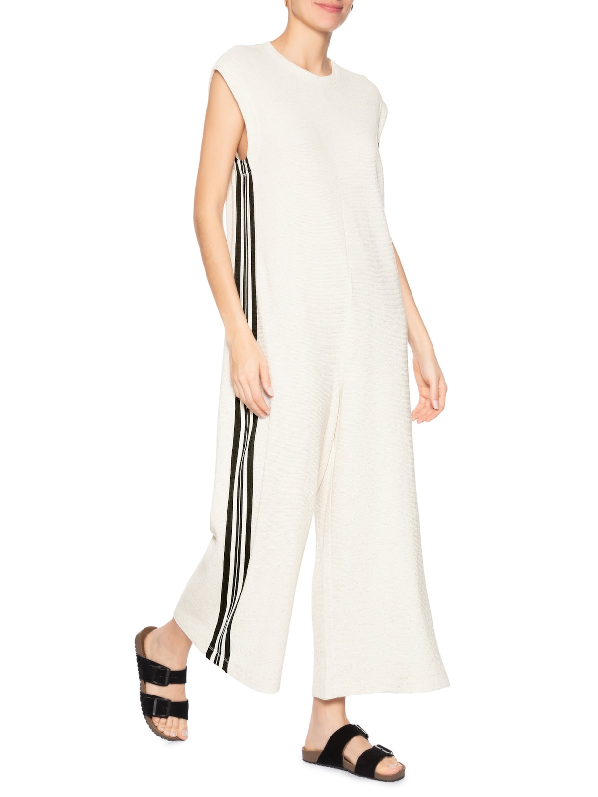 Macacão Feminino Sleeveless Juta Bege Osklen