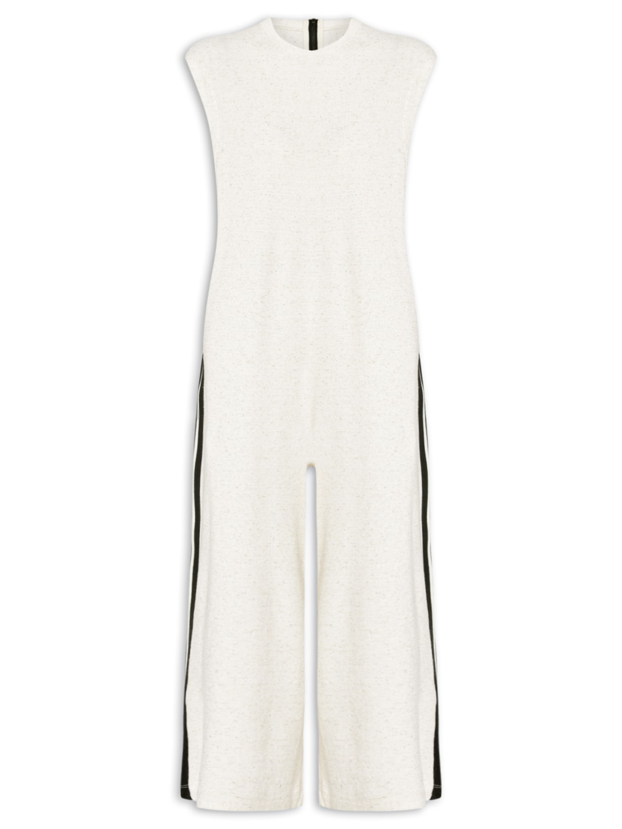 Macacão Feminino Sleeveless Juta Bege Osklen