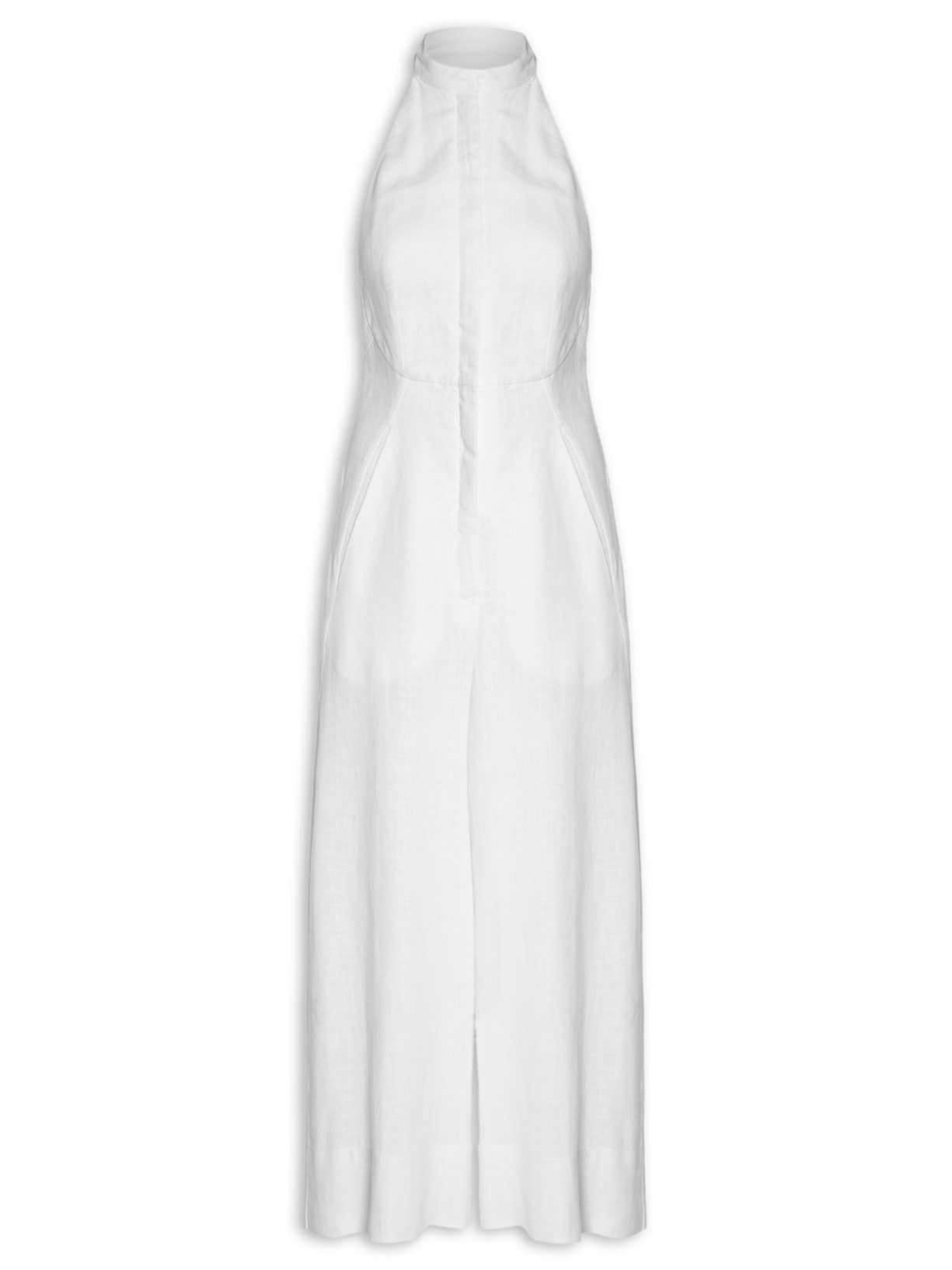 Macacão Feminino Smoking - Branco