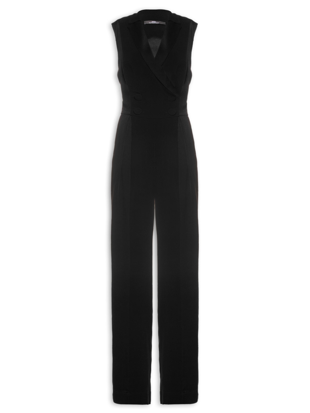 Macacão Feminino Smoking - Preto