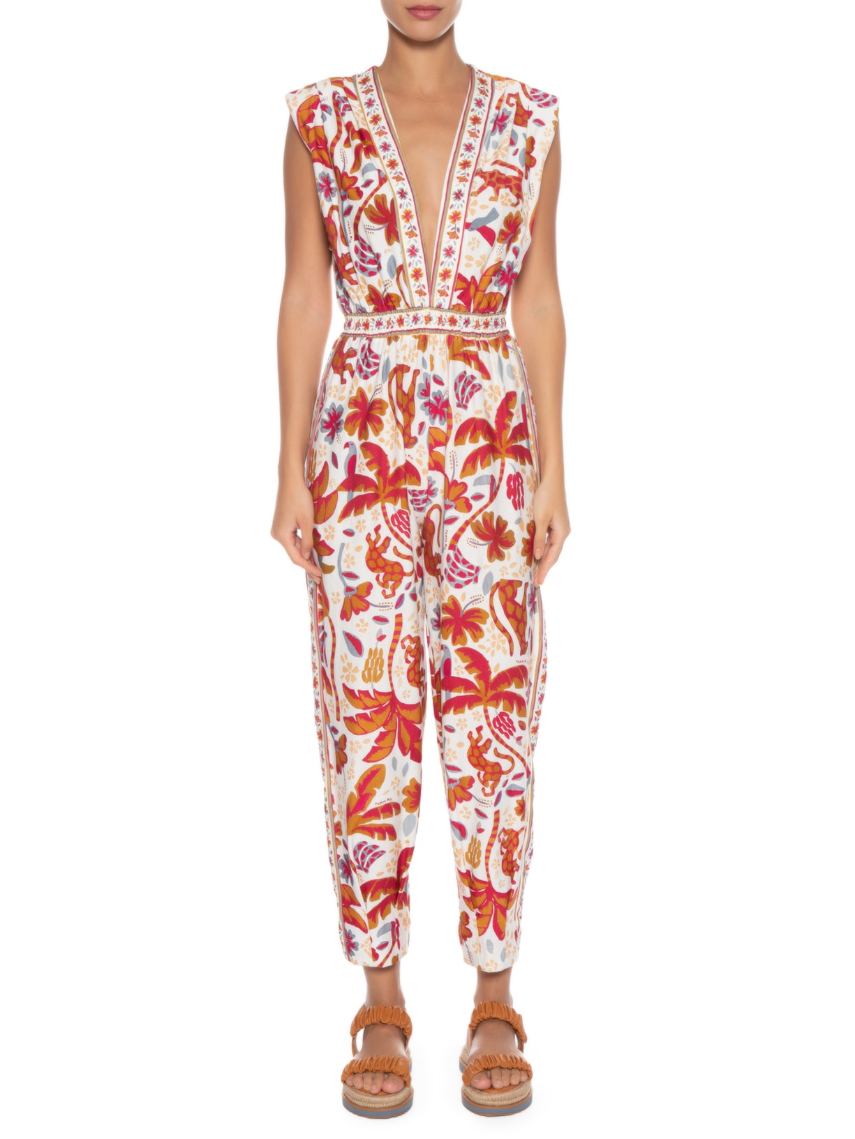 Macacão Feminino Solar Das Bananas Off White Farm