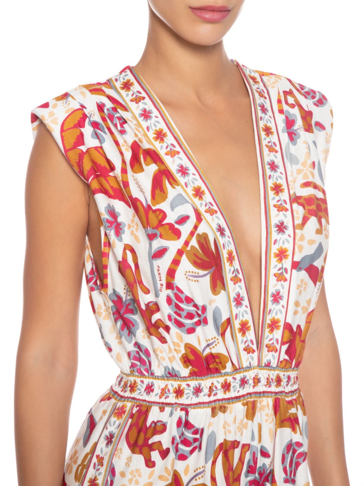 Macacão Feminino Solar Das Bananas Off White Farm