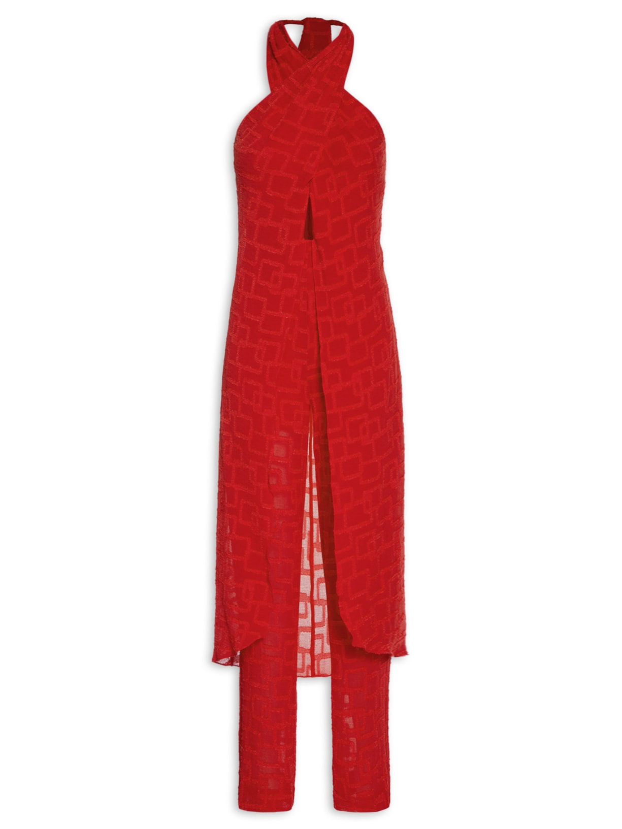 Macacão Feminino Stefani - Vermelho