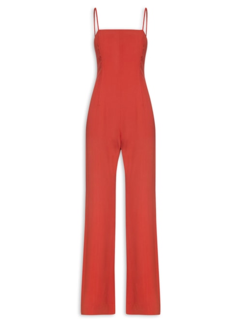 Macacão Feminino Terroso - Vermelho