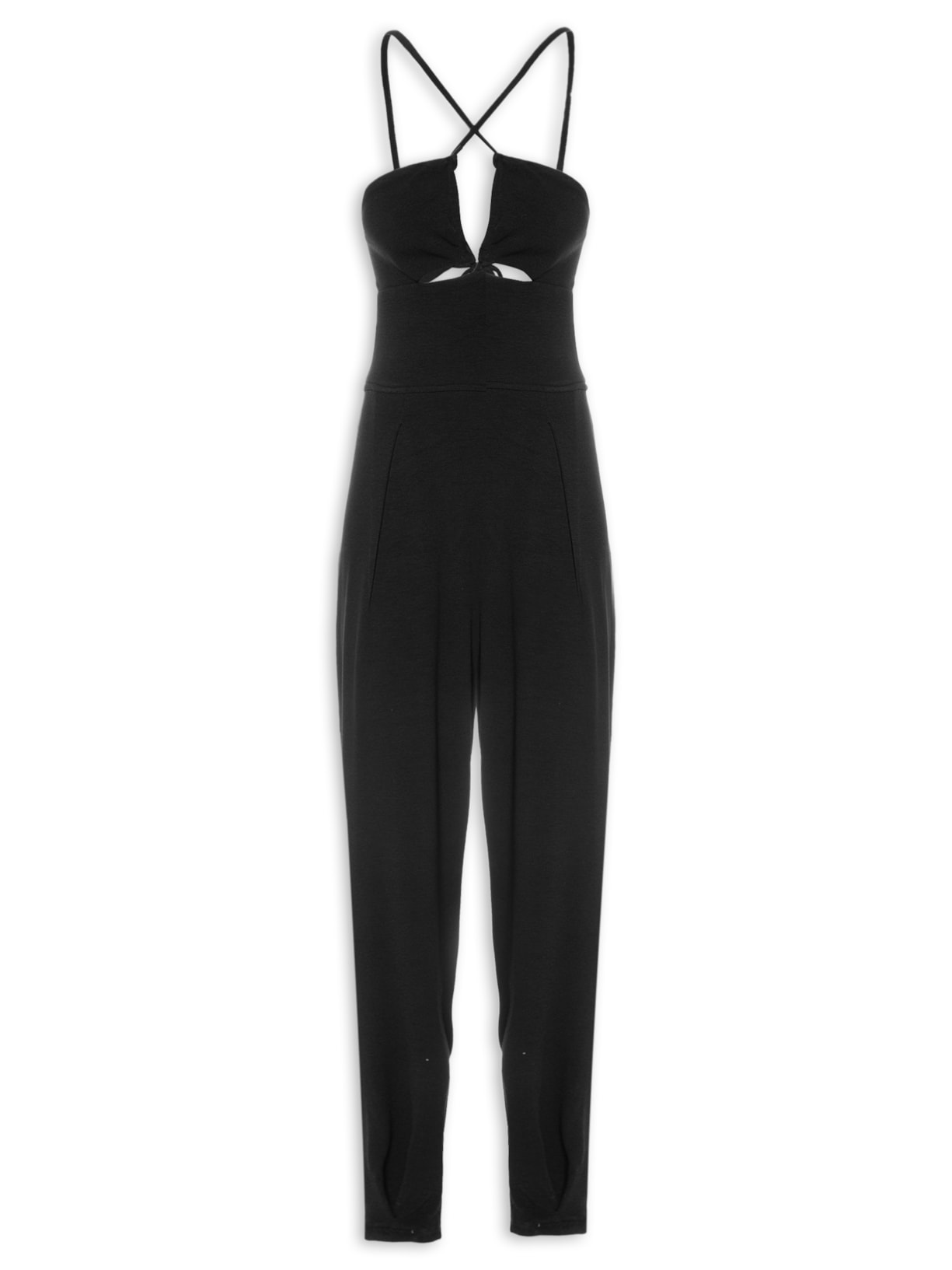 Macacão Feminino Textura - Preto