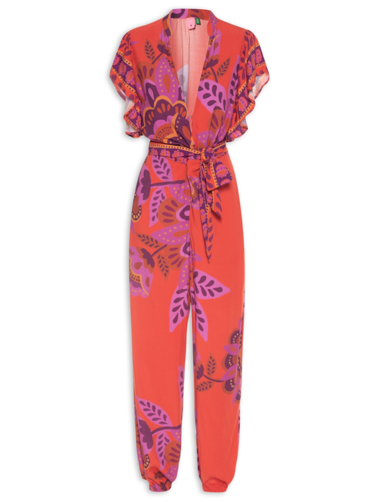 Macacão Feminino Torção Jakarta - Vermelho