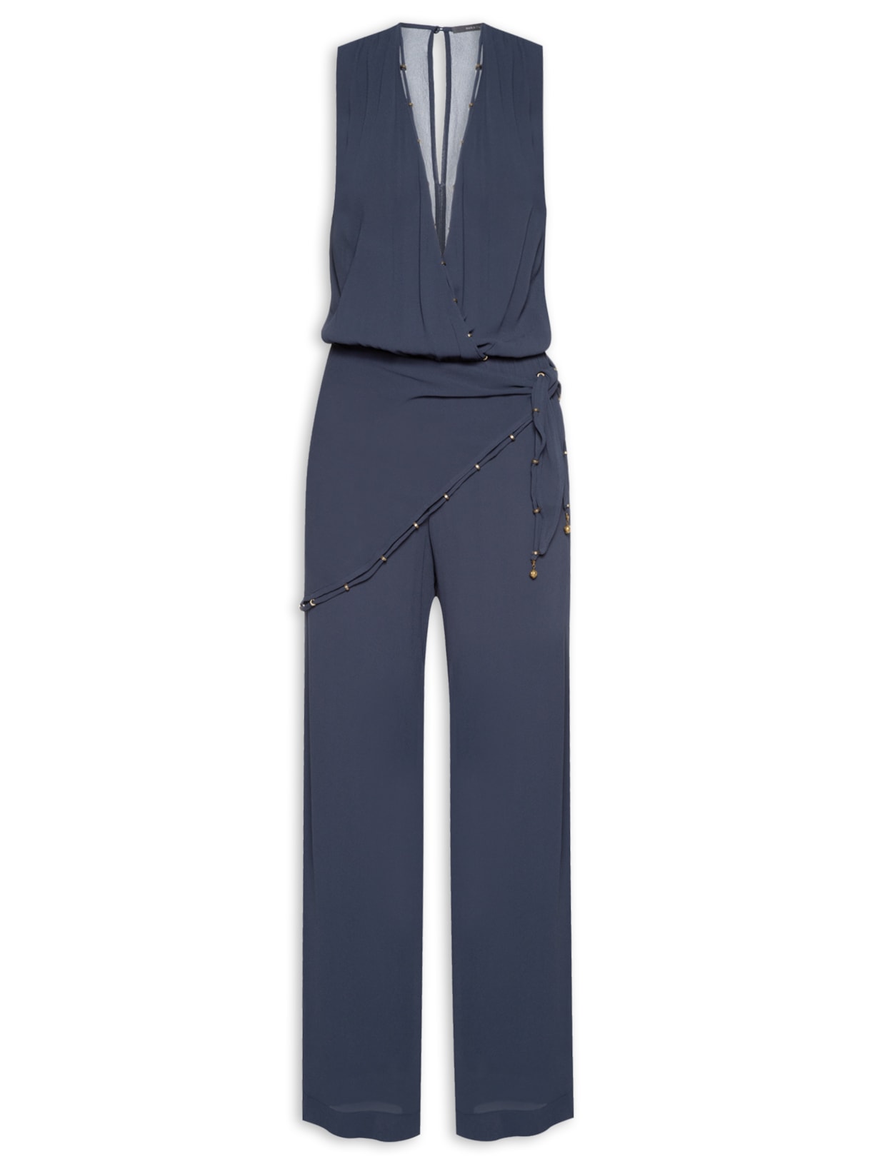 Macacão Feminino Transpassado GGT - Azul