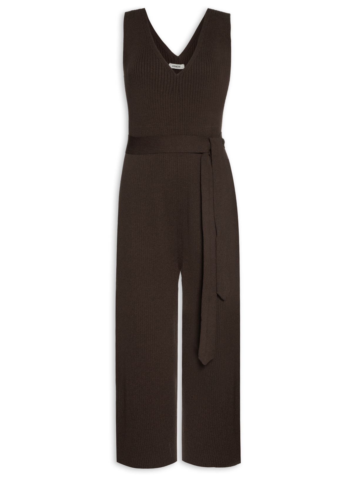 Macacão Feminino Tricot Marrom Anselmi