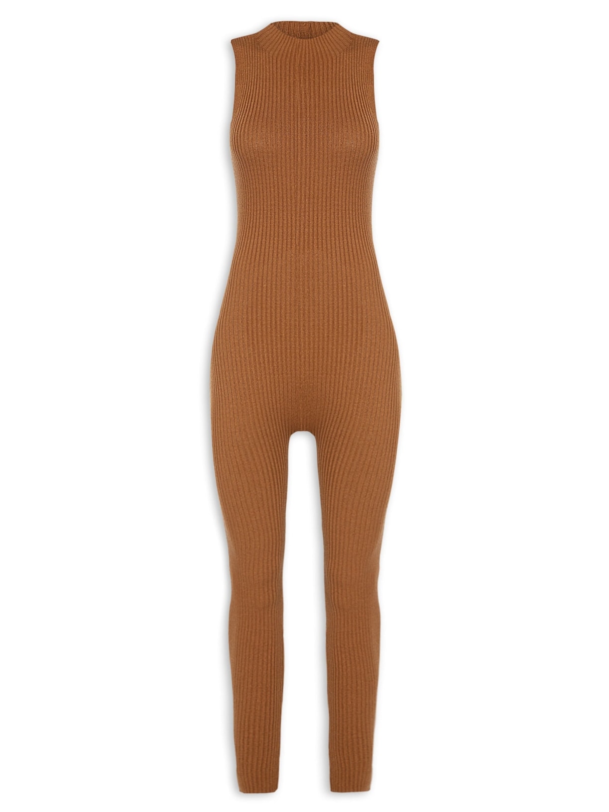 Macacão Feminino Tricot - Marrom